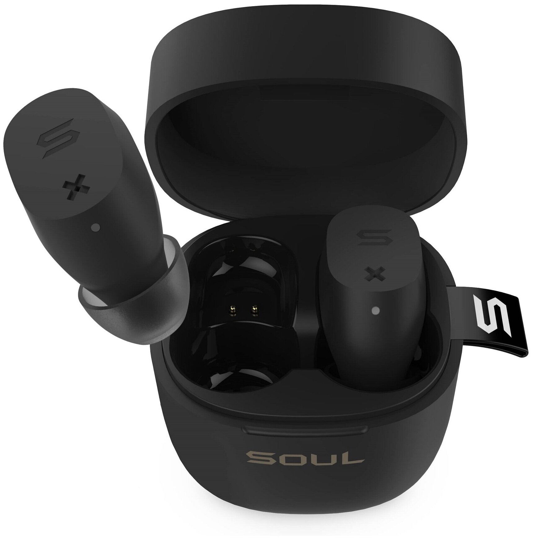 Гарнитура Soul ST-XX, Bluetooth, вкладыши, черный матовый [80000620]