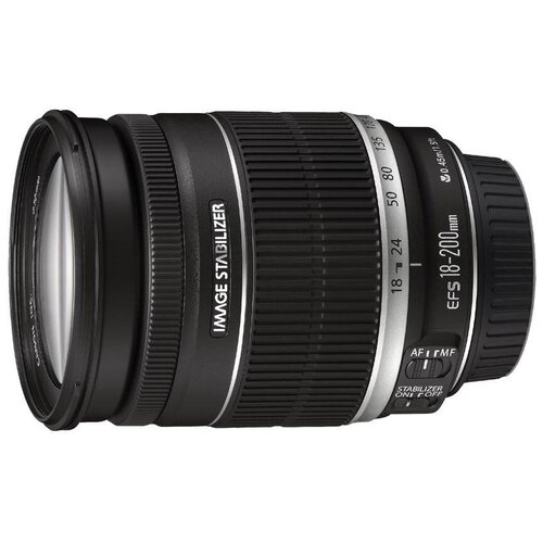 Объектив Canon EF-S 18-200mm f/3.5-5.6 IS, черный