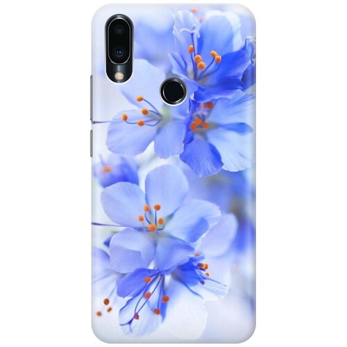 фото Cиликоновый чехол на meizu note 9 / мейзу ноут 9 с принтом "лазурные орхидеи" gosso