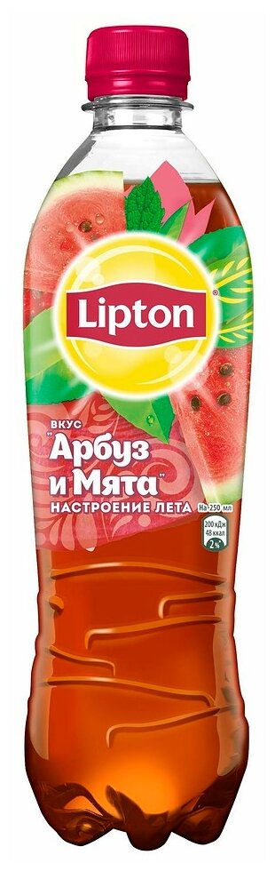 Чай Lipton черный Арбуз-Мята, 0.5 л - фотография № 2