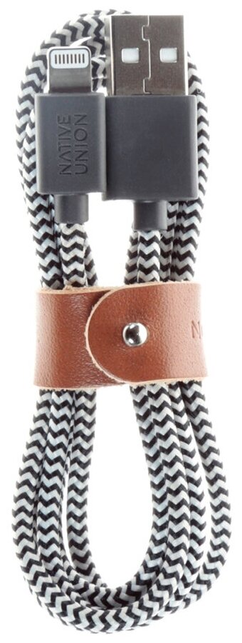 Native Union Belt Cable USB-A to Lightning 1.2 m (BELT-L-ZEB-2) zebra  usb-a to lightning