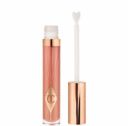 Блеск для губ Charlotte Tilbury Collagen Lip Bath в оттенке Pillow Talk, мини-формат 2,6г