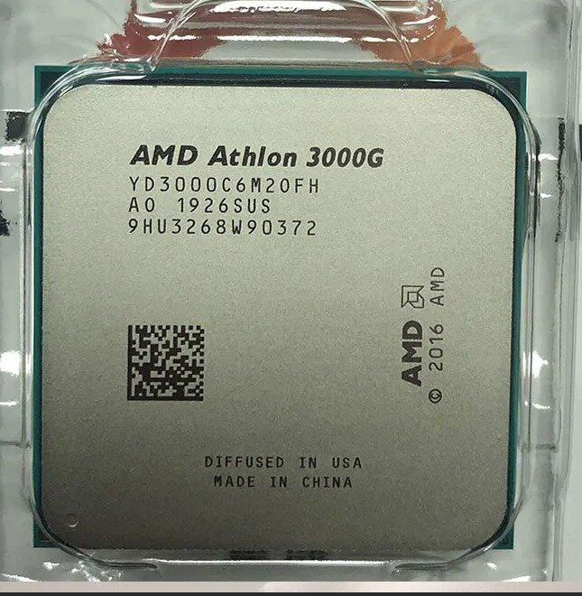 Процессор AMD Athlon 3000G AM4 2 x 3500 МГц