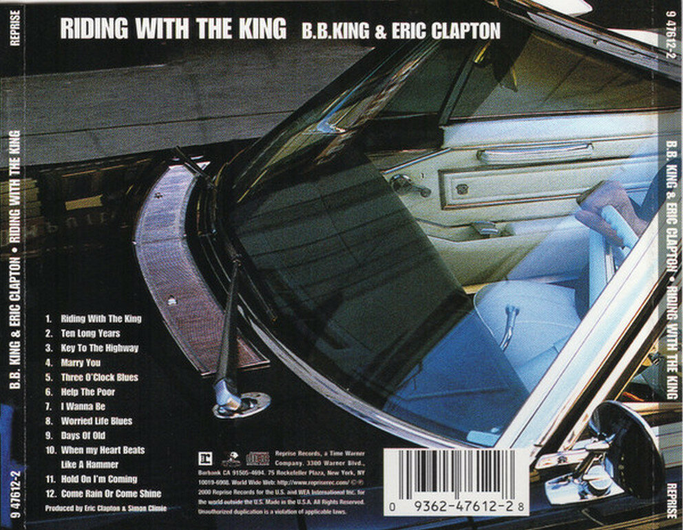 Компакт-диски, Warner Music, ERIC CLAPTON / B.B. KING - Riding With The King (CD) Warner Bros. - фото №3