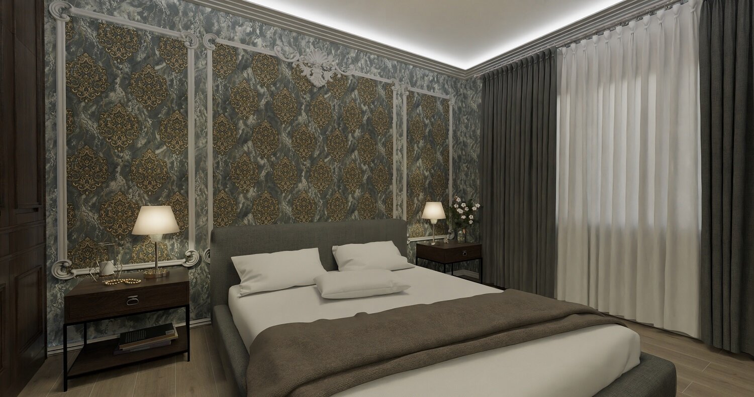 Обои флизелиновые WallSecret Botticelli серые 1.06 м 8638-29 - фото №6