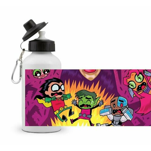 фото Спортивная бутылка юные титаны вперёд, teen titans go №18 goodbrelok