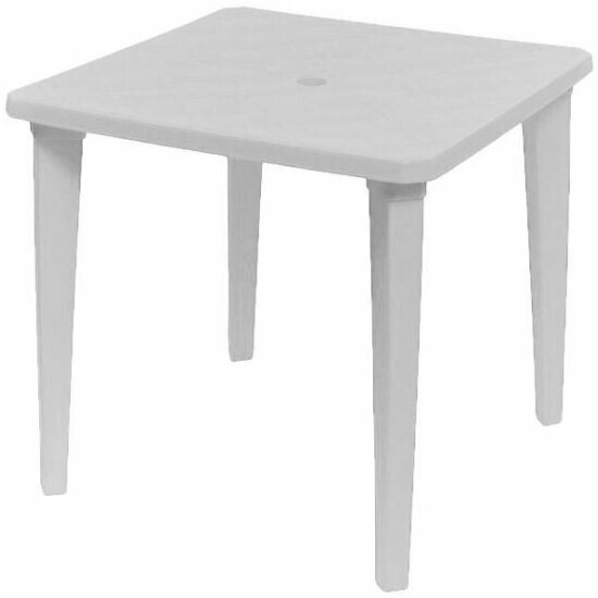 фото Стол элластик-пласт пластиковый арт. СП-МТ001 квадратный (белый)