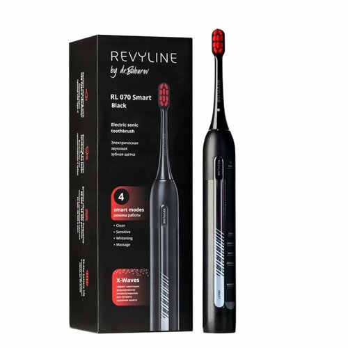 Электрическая звуковая зубная щётка Revyline RL 070 Black by Dr Baburov 629000₽