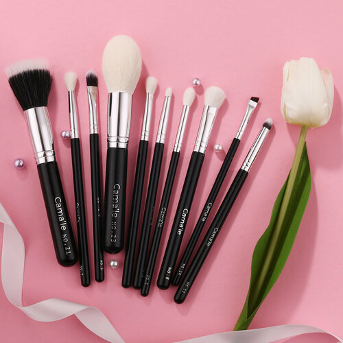 Набор кистей для макияжа К1 из 10 штук с косметичкой