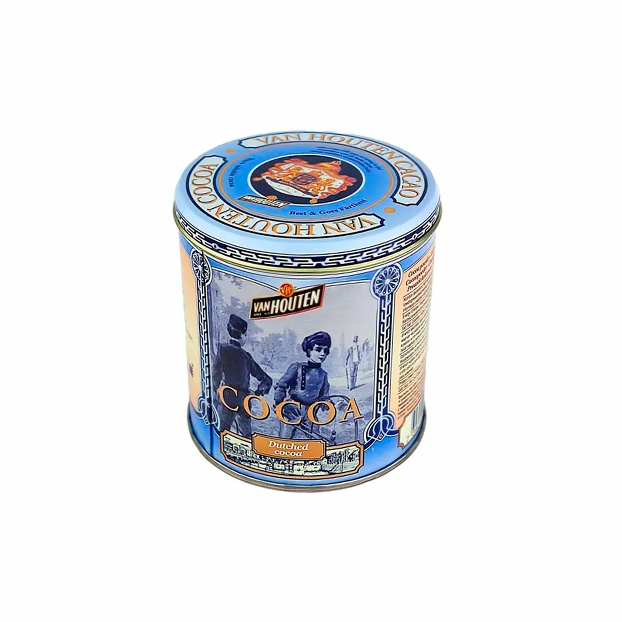 Какао порошок Van Houten VH Cacao tin small в жестяной банке (0,23 кг) - фотография № 4