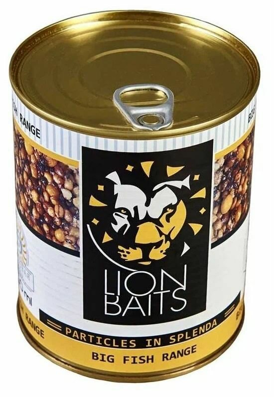Добавка в прикормку Lion Baits Зерновая смесь 6 компонентов 0.9л банка: металл