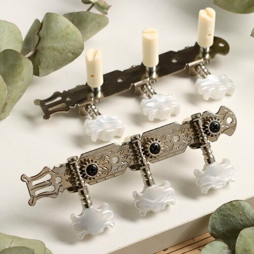 Комплект колковой механики Music Life серебристый с серым 811₽