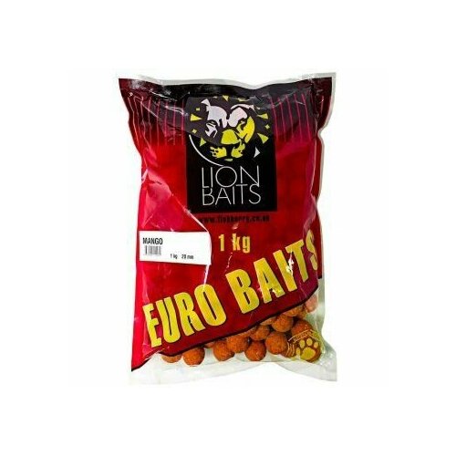 Бойлы тонущие Lion Baits EURO BAITS 20мм 1кг MANGO