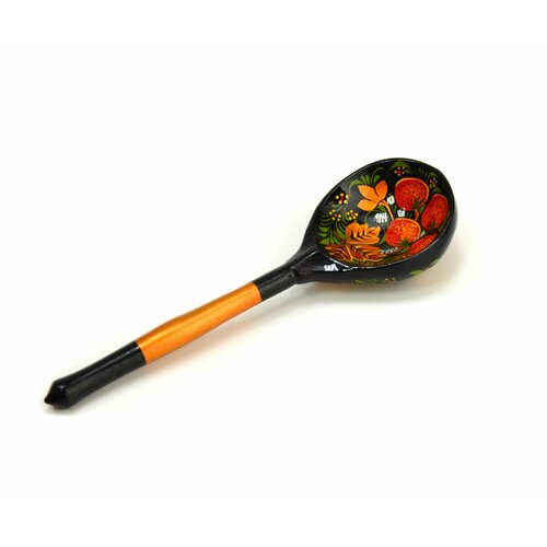 Ложка деревянная столовая хохлома Клубника 500₽