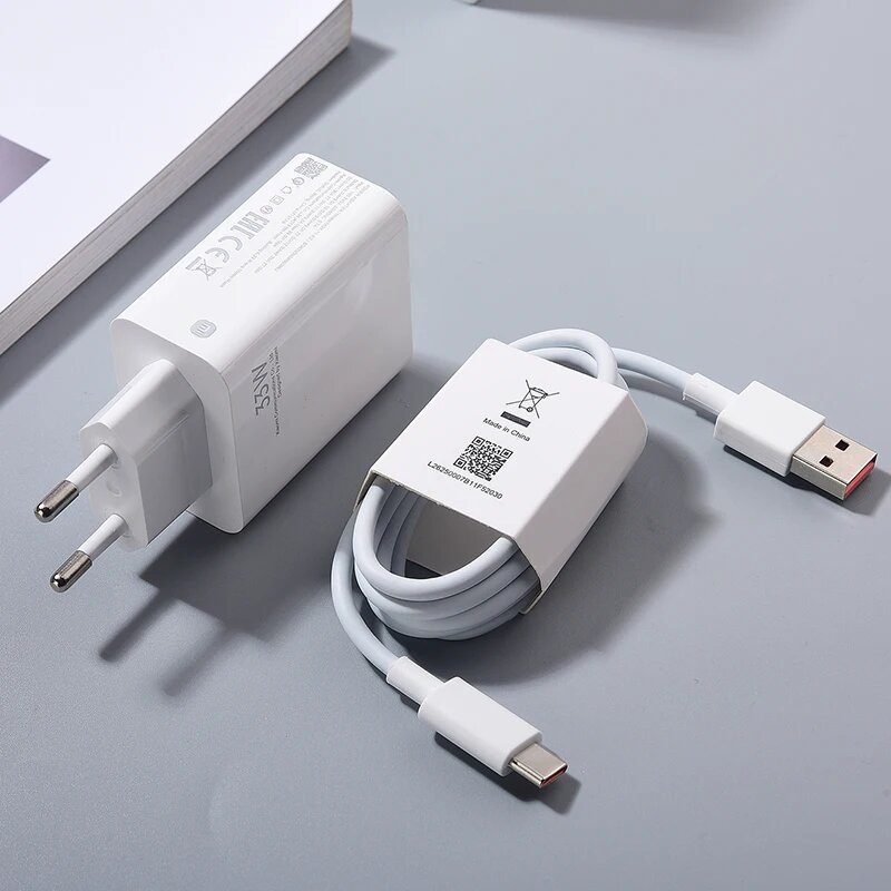 Оригинальное зарядное устройство Xiaomi 33 Вт EU с кабелем для быстрой зарядки 6A Type C для Mi 10 10T 11 Pro Redmi K30 K20 K30S Note 11 10 9 Pro Max 9S, White, EU add cable