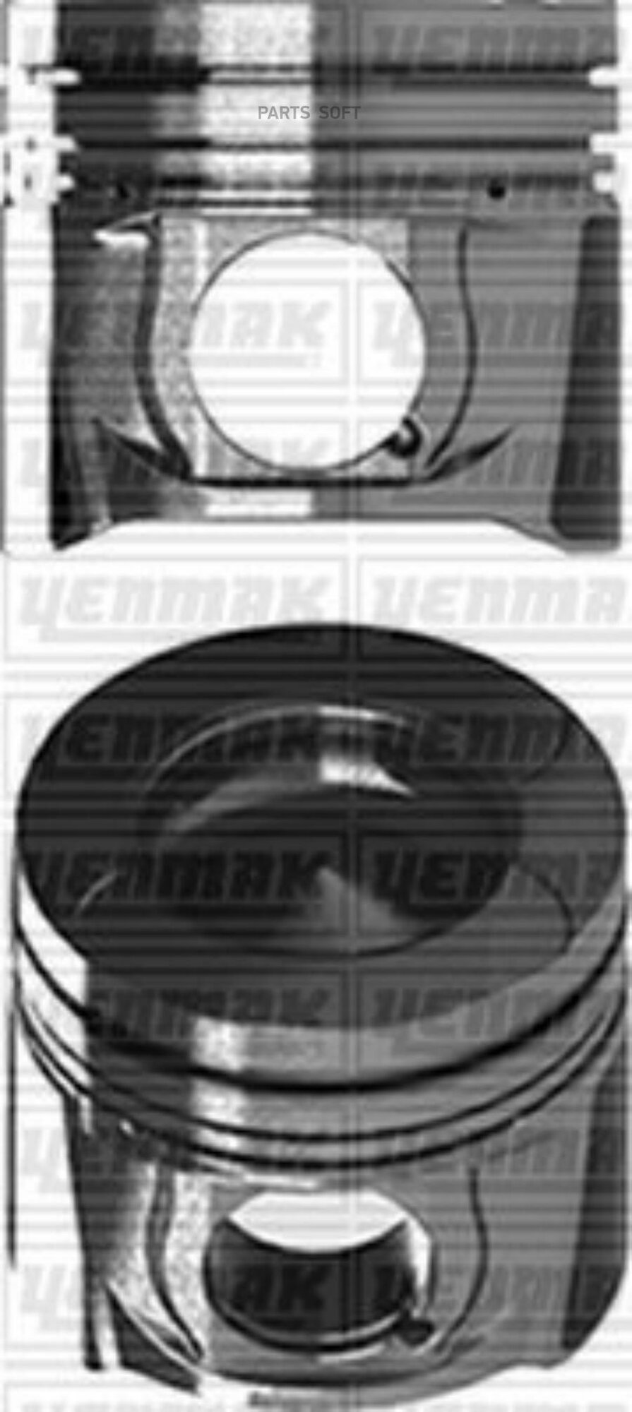 YENMAK 3104187000 поршень в сборе! поршень+кольца d85.01 STD\ Renault Master, Opel Movano 2.3 DCI 10>