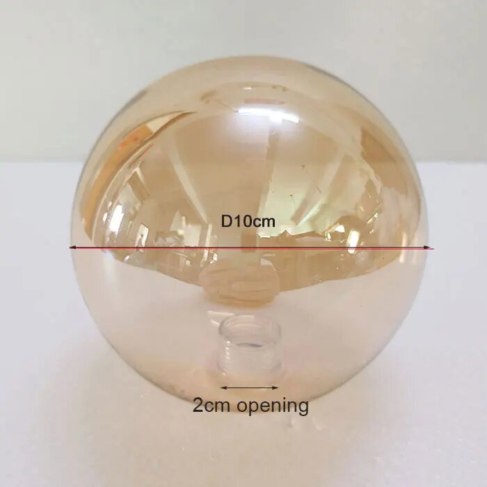 Стеклянный абажур G9 для светильника amber D10cm