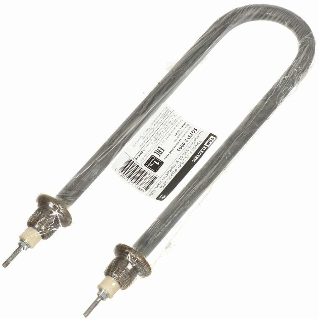 фото Тэн для воды D13 G1/2, R30, Ф2, дуга, 2.0 кВт TDM Electric ТЭН-60 SQ2512-0003