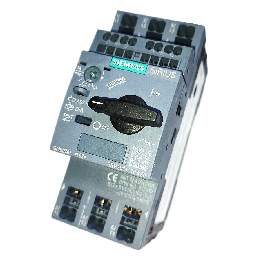 Автомат защиты двигателя SIEMENS 3RV2011-1JA20