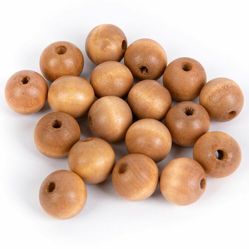 Бусины деревянные для рукоделия Zlatka HWBD-20 20 мм 10 уп по 40 г тёмное дерево