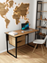 Компьютерный стол, офисный стол Frezka PLANK Loft, дуб вотан, ЛДС...