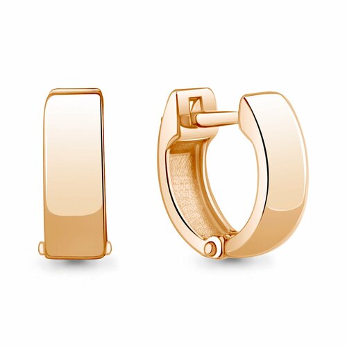 Серьги Diamant online, красное золото, 585 проба, длина 1 см