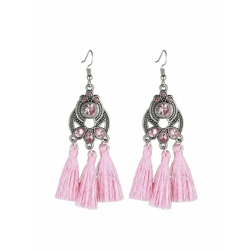 фото Серьги, серебряный, розовый be self true jewel