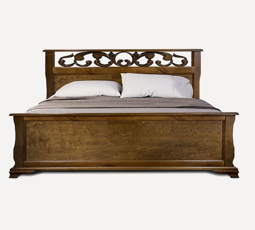 Изображение товара Кровать "Мадлен" из массива сосны 120x200 см, Классический орех 2