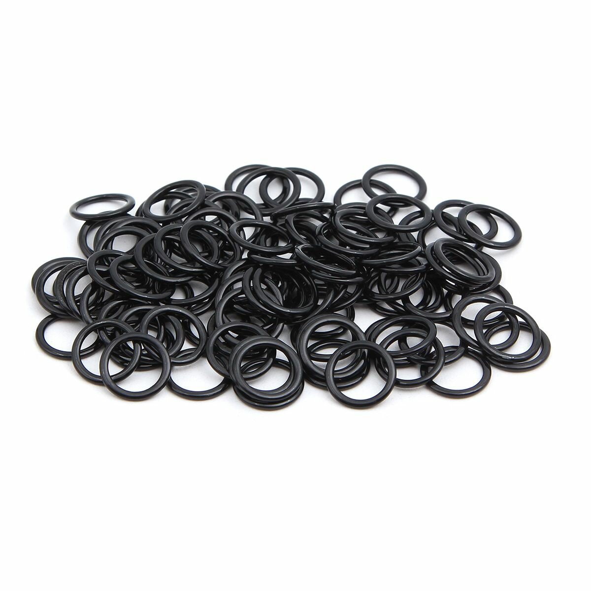 Кольца для бретелей бюстгальтера 8 мм, 100 шт, металл, эмаль, Айрис, черные