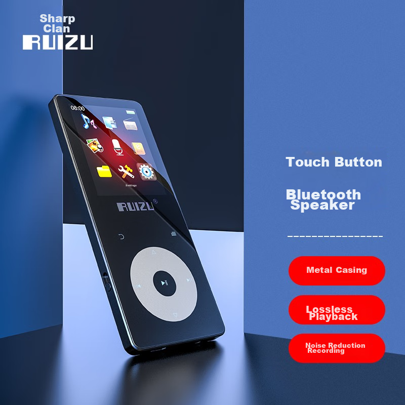 Картинки Цифровой плеер Ruizu X02 16G mp3/mp4 music player, bluetooth, mp5, black