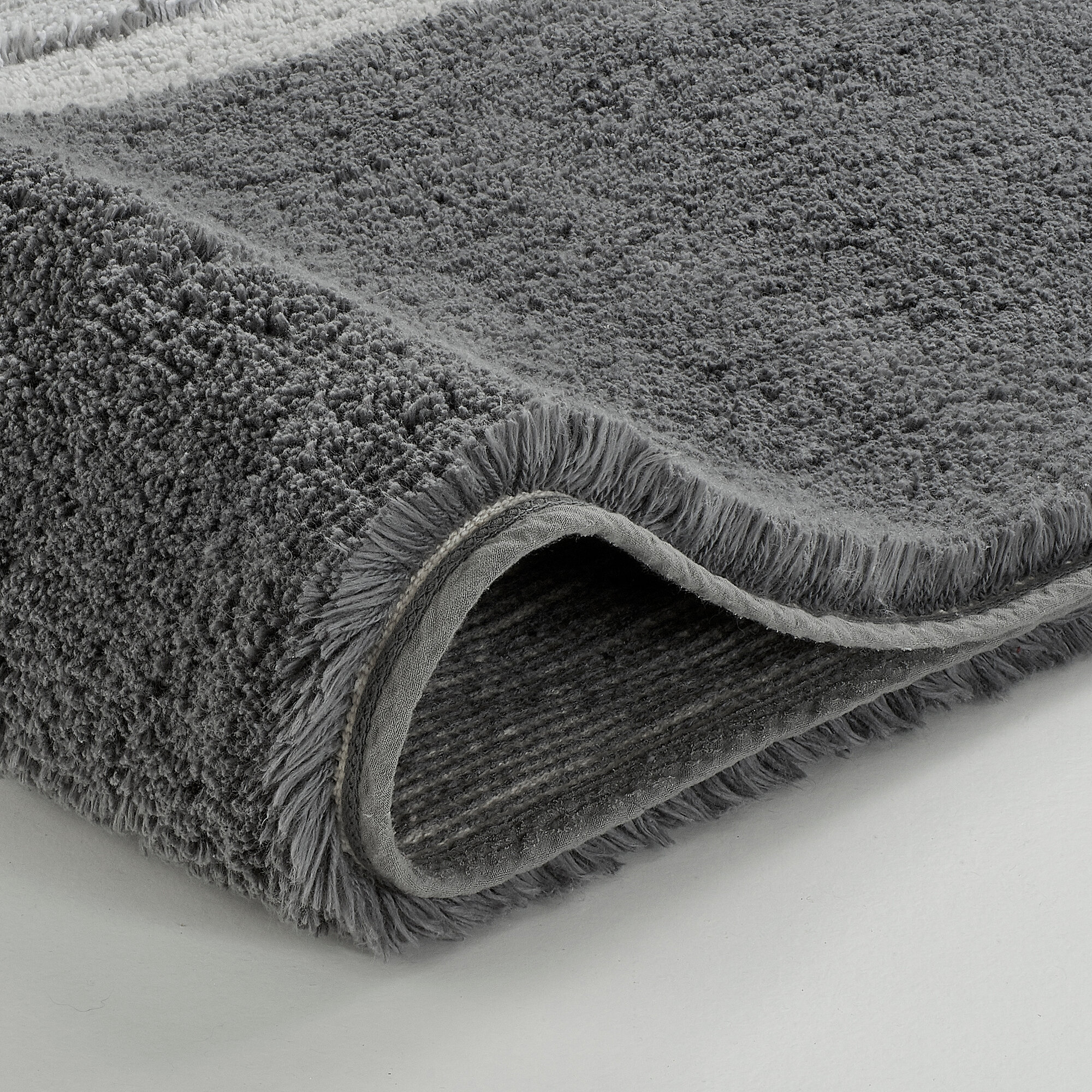 Коврик для ванной комнаты Kleine Wolke Life Anthracite 55x65см - фото №3