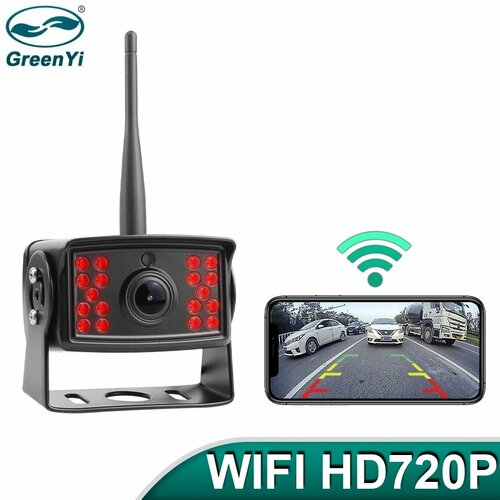 Greenyi WiFi Грузовик Автобус RV HD 720P 50M Беспроводной 5G DVR Рекордер Передняя камера заднего вида для телефона IOS или Android