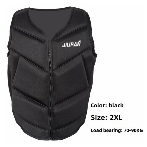 Жилет спасательный, для плавания, 2XL, черный