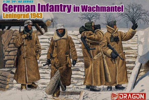 Изображение товара 6518 Dragon Германские солдаты в тулупах (Блокада Ленинграда, 1943 год, 4 фигуры) 1/35