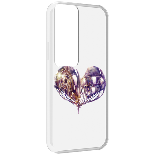 Чехол MyPads сердце абстракция для Tecno Pova Neo 2 задняя-панель-накладка-бампер