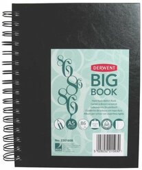 Скетчбук для зарисовок Derwent Big Book 21 х 14.8 см (A5), 110 г/м², 86 л.