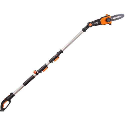 Цепная пила Аккумуляторная телескопическая WORX WG349E.9, 20В, 20 см, без АКБ и ЗУ воздуходувка аккумуляторная worx 20v wx094 9 без акб и зу