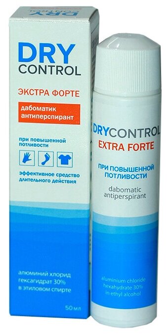 DryControl Антиперспирант Extra Forte, дабоматик, аэрозоль, 50 мл, 50 г