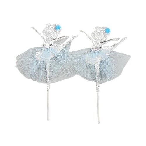фото Топпер «балерина», набор 2 шт., цвет голубой страна карнавалия