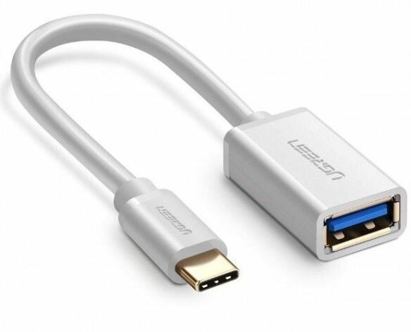 Адаптер UGREEN US154 (30702) USB-C Male to USB 3.0 A Female Cable белый