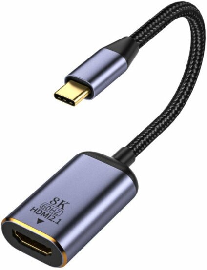 Адаптер KS-IS KS-773 8K USB Type C (M) в HDMI (F) - фотография № 1