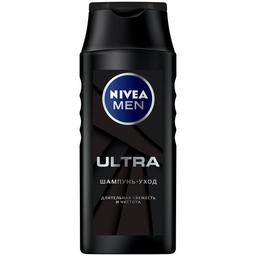 Nivea шампунь-уход Men Ultra Длительная свежесть и чистота, 400 мл