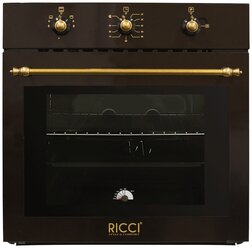 Газовый духовой шкаф RICCI RGO-620BR, черный