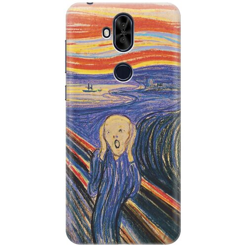 фото Cиликоновый чехол на asus zenfone 5q / 5 lite zc600kl / асус зенфон 5 кью / 5 лайт с принтом "крик" gosso