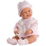 Кукла Llorens малышка в розовом 45 см L 45024 - изображение