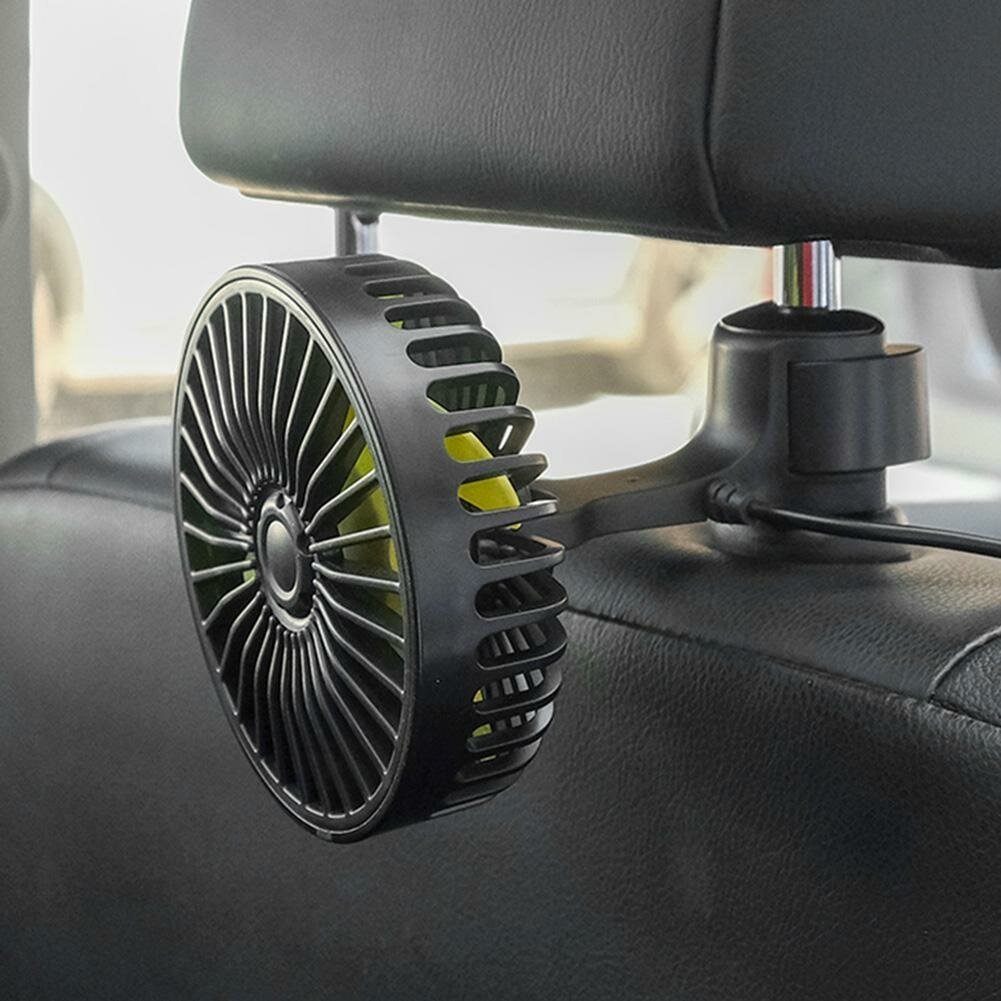 Вентилятор автомобильный Rear Seat Fan F407 USB с ароматизатором 3 скорости - фотография № 3