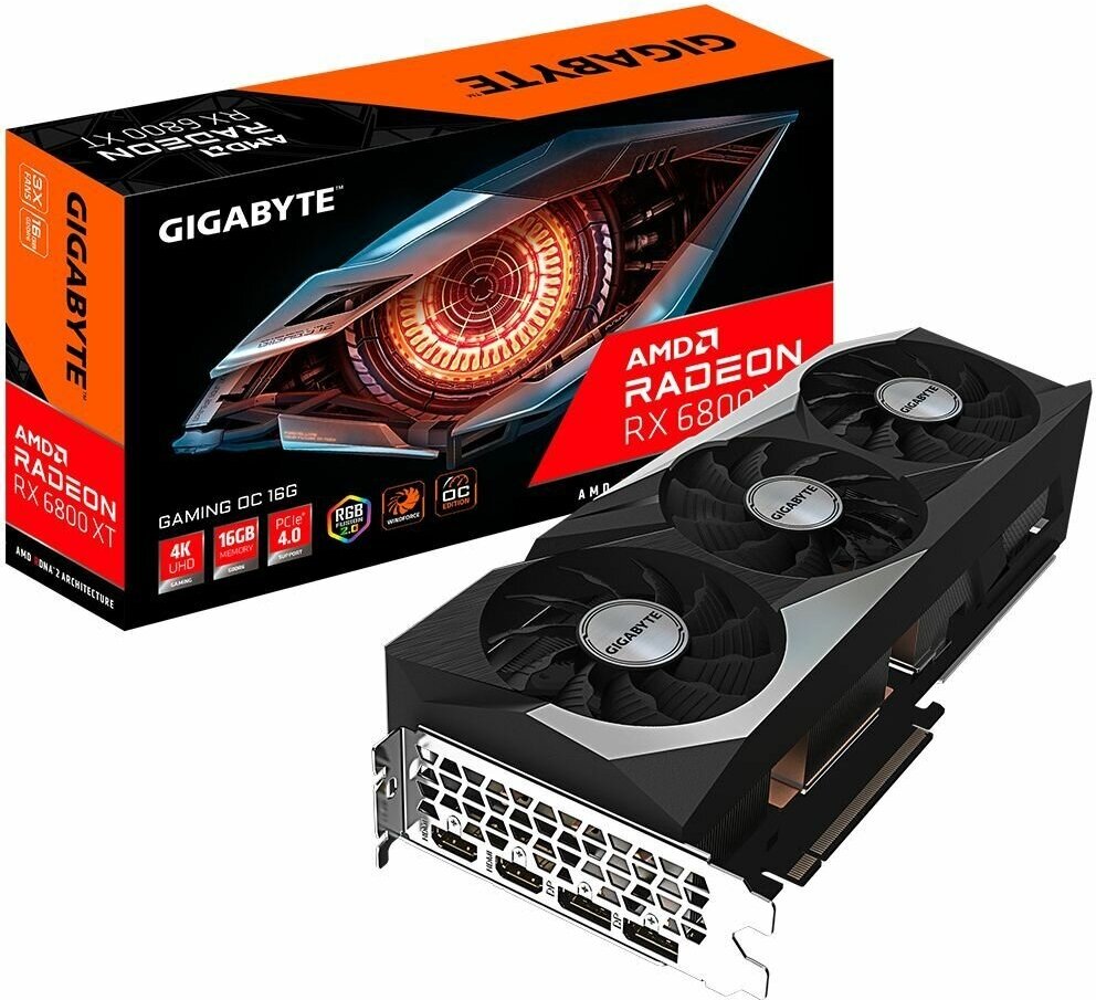 Видеокарта Gigabyte RX6800XT GAMING OC PRO 16GB RTL