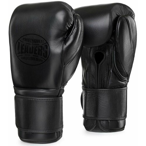 Боксерские перчатки LEADERS MexSeries черные боксерские перчатки leaders hero