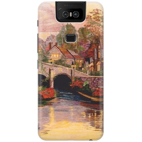 фото Re:pa накладка transparent для asus zenfone 6 zs630kl с принтом "вид на живописный мост"