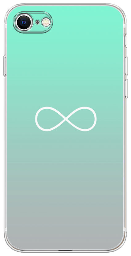 Силиконовый чехол на Apple iPhone 7 / Айфон 7 Бесконечность от Тиффани
